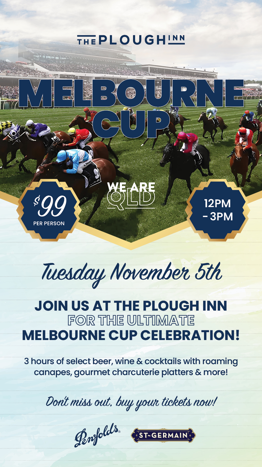 The Plough Inn: Melbourne Cup 2024, South Bank Brisbane