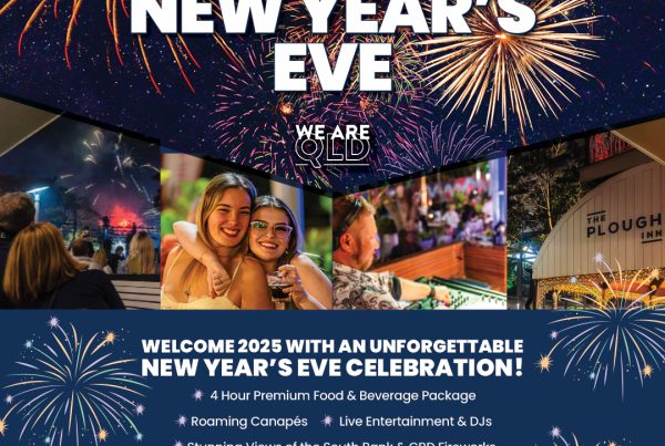 The Plough Inn: New Year's Eve 2024/2025, South Bank Fireworks, Brisbane.