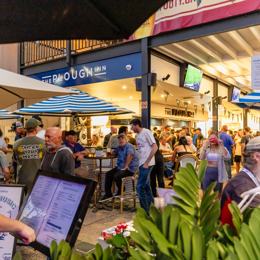 The Plough Inn: British & Irish Lions Tour Brisbane, Sports Bar, Live Sports Venue, Beer Garden, Pub, Pub Showing Live Sport.